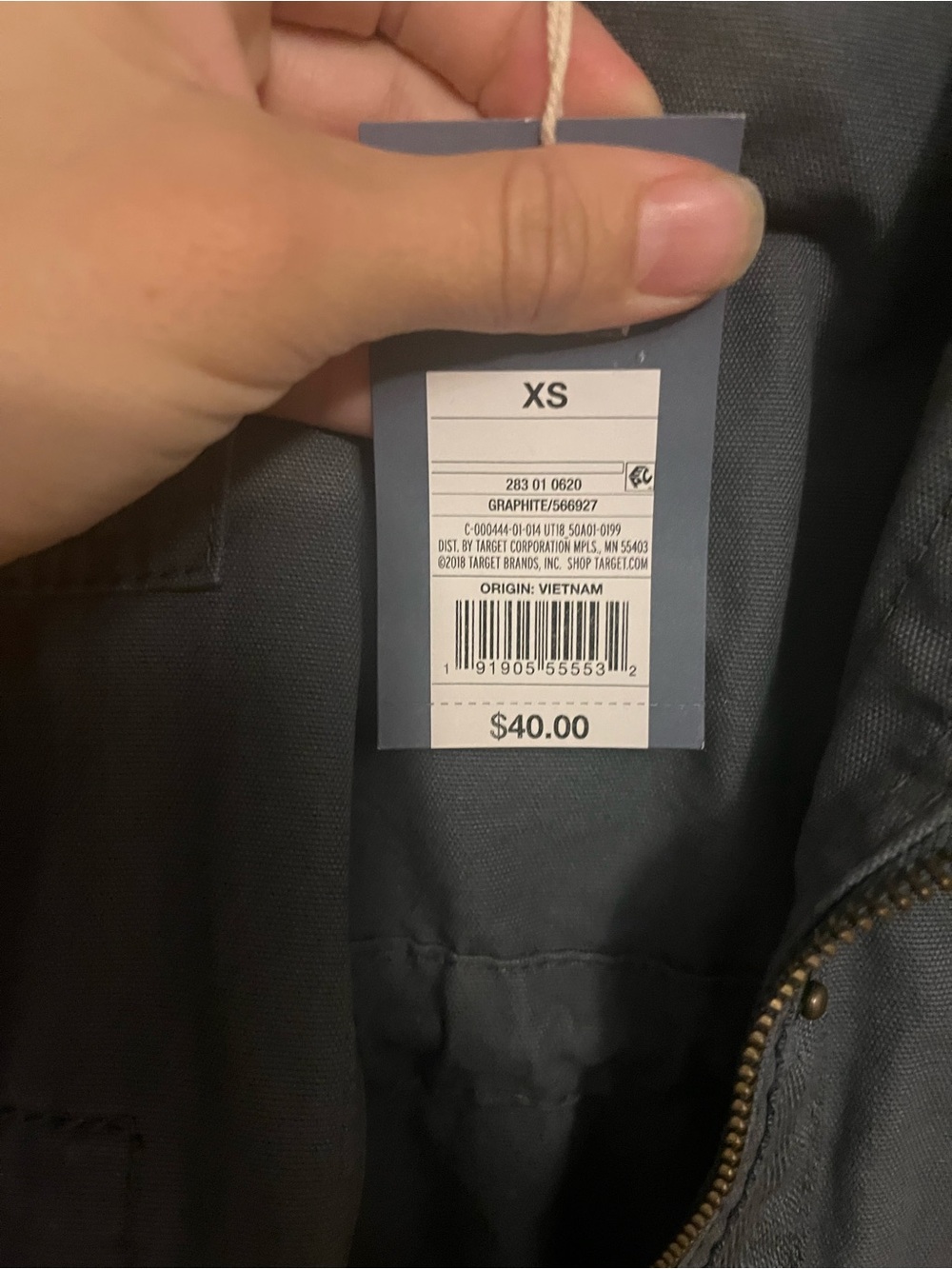 Universal Thread Men's Hooded Field Jacket - Slate Green - Picture 4 of 4